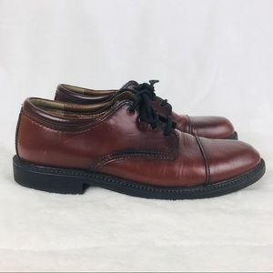 Dockers Mens Leather Dress Shoes Brown Red - Size 10 M